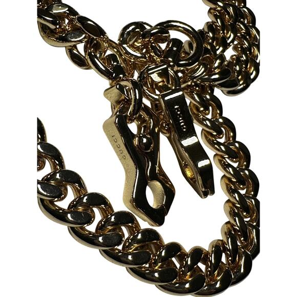 GUCCI Deco Medium Bordeaux Burgundy Quilted Leather Hobo Tote Chain Shoulder Bag - Picture 12 of 12